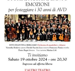 “Storia, musica, canto, emozioni” per festeggiare i 30 anni di AVD Reggio