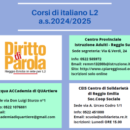 Nuovi corsi di italiano con la rete Diritto di Parola