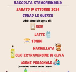Raccolta straordinaria per l'emporio solidale Dora il 19 ottobre