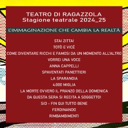 Ecco la stagione 2024/25 del Teatro di Ragazzola