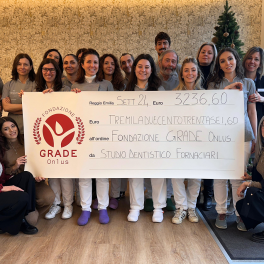 Lo Studio Dentistico Fornaciari dona al CORE il ricavato della raccolta fondi per il 40° anniversario della sua fondazione