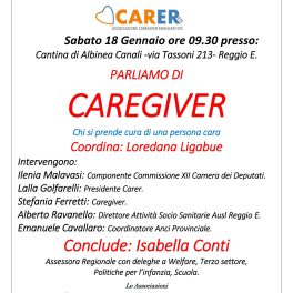 Convegn su “Parliamo di Caregiver - Chi si prende cura di una persona cara”