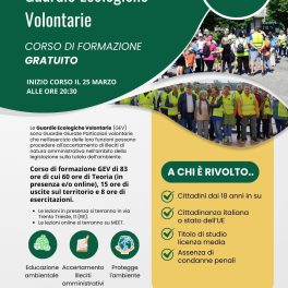 Nuovo corso per diventare Guardie Giurate Ecologiche Volontarie di Green Odv