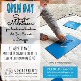 Open days per Spazio Montessori di Budrio di Correggio