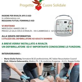 Rivalta, una serata informativa sull’utilizzo del defibrillatore ad adulti e bambini