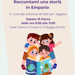 "Nati per Leggere" il 15 marzo 2025 all'emporio solidale Dora