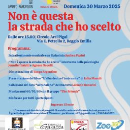 "Non è questa la strada che ho scelto": giornata di approfondimento con Gruppo Parkinson e Unione Ciechi