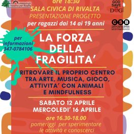 “La forza della fragilità”: presentazione dei percorsi per adolescenti in difficoltà de L'Arca in Movimento