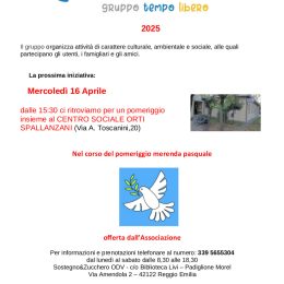 Pomeriggio in compagnia per la Pasqua 2025 con il gruppo Tempo Libero di Sostegno &amp; Zucchero