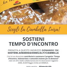 La ciambella Luisa è sempre a fianco del progetto "Tempo d'incontro"