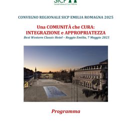 “Una comunità che cura: integrazione e appropriatezza": a Reggio il convegno regionale della SICP&nbsp;(Società italiana Cure Palliative)