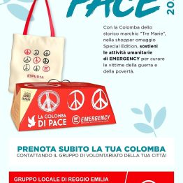 Le colombe della pace di Emergency per la Pasqua 2025