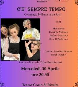 Spettacolo “Sipari Rosa – C’è sempre tempo” al teatro di Rivalta