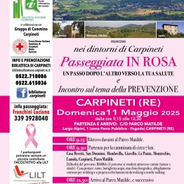 Camminata della salute 2025 con Lilt a Carpineti