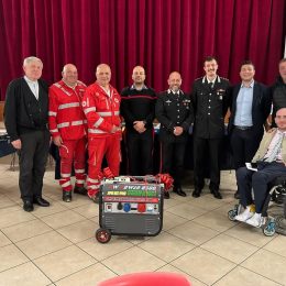 Un gruppo elettrogeno confiscato viene donato alla Croce Rossa di Toano