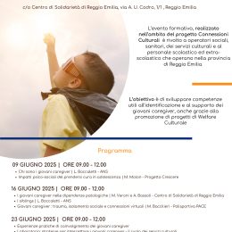 Corso formativo “Supportare gli adolescenti con responsabilità di cura”