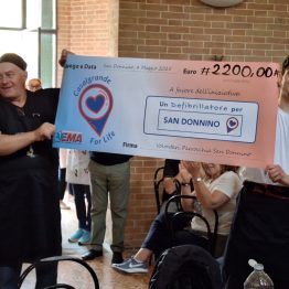 Un defibrillatore per San Donnino: 250 persone per il pranzo benefico di EMA Emilia Ambulanze