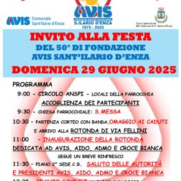 Festa del 50° della fondazione di Avis Sant'Ilario