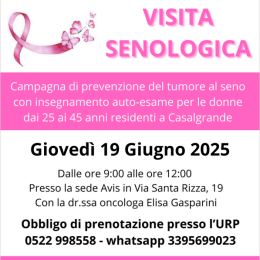 Visite senologiche preventive a Casalgrande