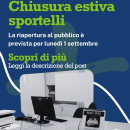 Non+Soli, le chiusura estive 2025 degli sportelli per l'amministratore di sostegno