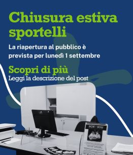 Non+Soli, le chiusura estive 2025 degli sportelli per l'amministratore di sostegno
