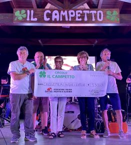 Ottimo risultato per la cena del circolo“Il Campetto” di Pratissolo di Scandiano a favore di Aima Malattia Alzheimer