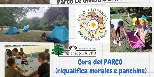 Campo residenziale di fine estate 2025 al parco Le Ginestre a Rivalta