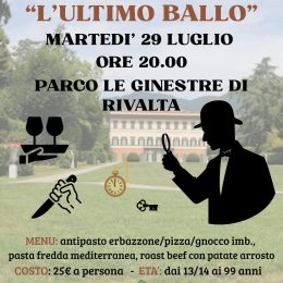 Cena con delitto "L'ultimo ballo" a Rivalta