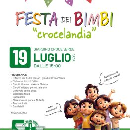 "Crocelandia", la festa dei bimbi di Croce Verde Castelnovo Monti