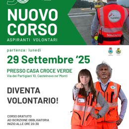 Corso 2025 per diventare volontari della Croce Verde di Castelnovo Monti e Vetto