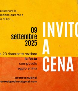 Cena a La Festa 2025 con la Fondazione Durante e Dopo di Noi di Reggio Emilia