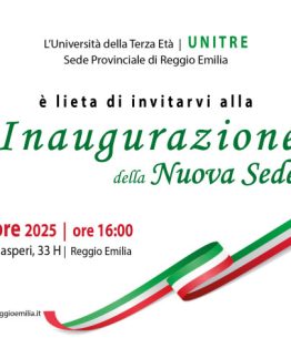 Inaugurazione della nuova sede reggiana di UniTRE Università della Terza Età