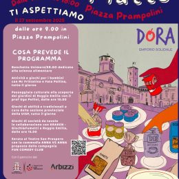 Edizione 2025 "Riempi il piatto" con l'emporio solidale Dora in piazza a Reggio Emilia