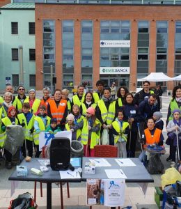 Plogging a Guastalla in occasione di Pieve In Rosa