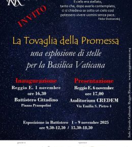Esposizione della Tovaglia della Promessa realizzata per la Basilica Vaticana