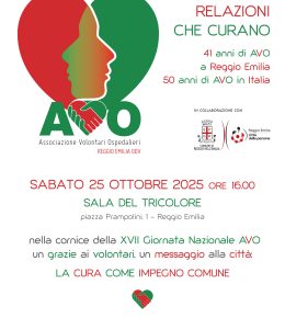 XVII Giornata Nazionale AVO: appuntamento in Sala del Tricolore