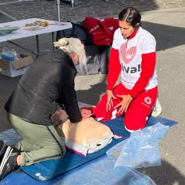 La Croce Rossa Italiana di Toano in piazza per la Settimana VIVA