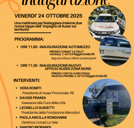 AUSER festeggia una doppia inaugurazione per venerdì 24 ottobre 2025