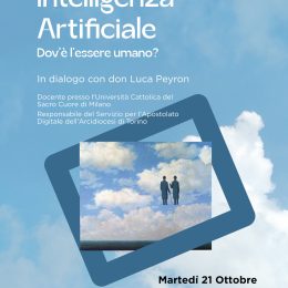 “Intelligenza artificiale. Dov’è l’essere umano?", incontro con Centro Culturale Blaise Pasca