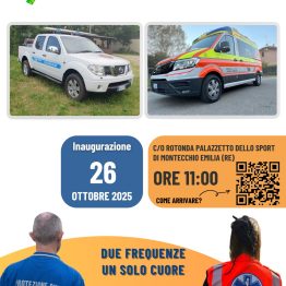 Doppia inaugurazione di mezzi con Croce Arancione e Val d'Enza Radiocomunicazioni