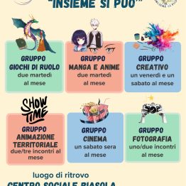 I gruppi d'interesse del polo giovanile "Insieme si può"