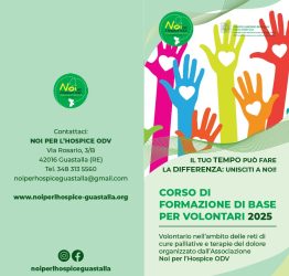 Corso di formazione base per volontari 2025 di Noi per l'Hospice di Guastalla