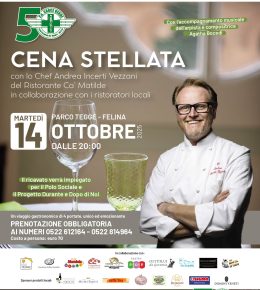 Cena Stellata con la Croce Verde&nbsp;di Castelnovo Monti e Vetto