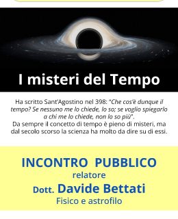 "I misteri del tempo": incontro con l'associazione culturale Orizzonti