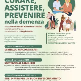 Demenza: due incontri gratuiti AIMA a Luzzara e Reggio Emilia nel weekend