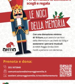 A Natale 2025 scegli il benessere: sostieni le famiglie di persone con demenza con le "Noci della Memoria" di AIMA