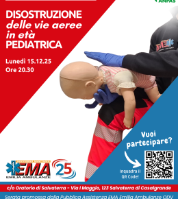 Corso 2025 di disostruzione della vie aeree in età pediatrica con EMA a Salvaterra