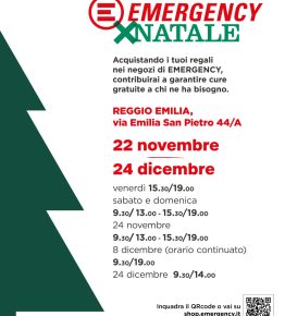 EmergencyXNatale 2025 a Reggio Emilia