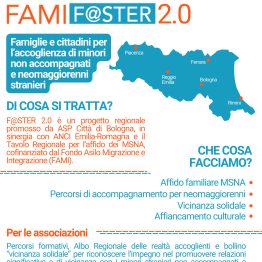 Presentazione del progetto FAMI F@STER 2.0 per il sostegno a minori stranieri non accompagnati e giovani neomaggiorenni