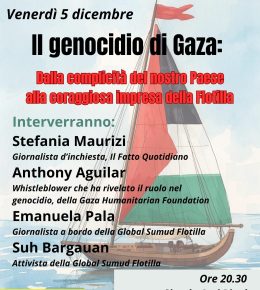 Incontro su Gaza al circolo Arci Pigal